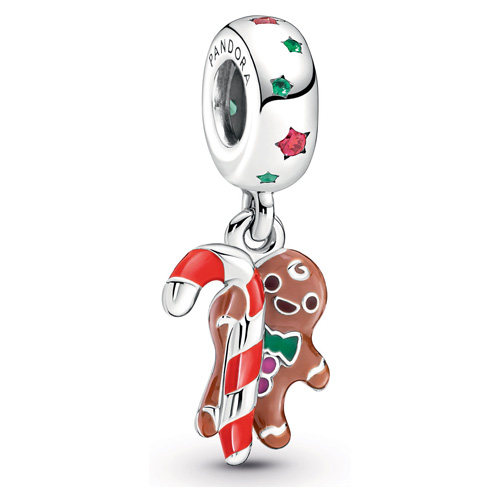 Gingerbread Man Dangle from Pandora Jewelry.  Item: 799637C01